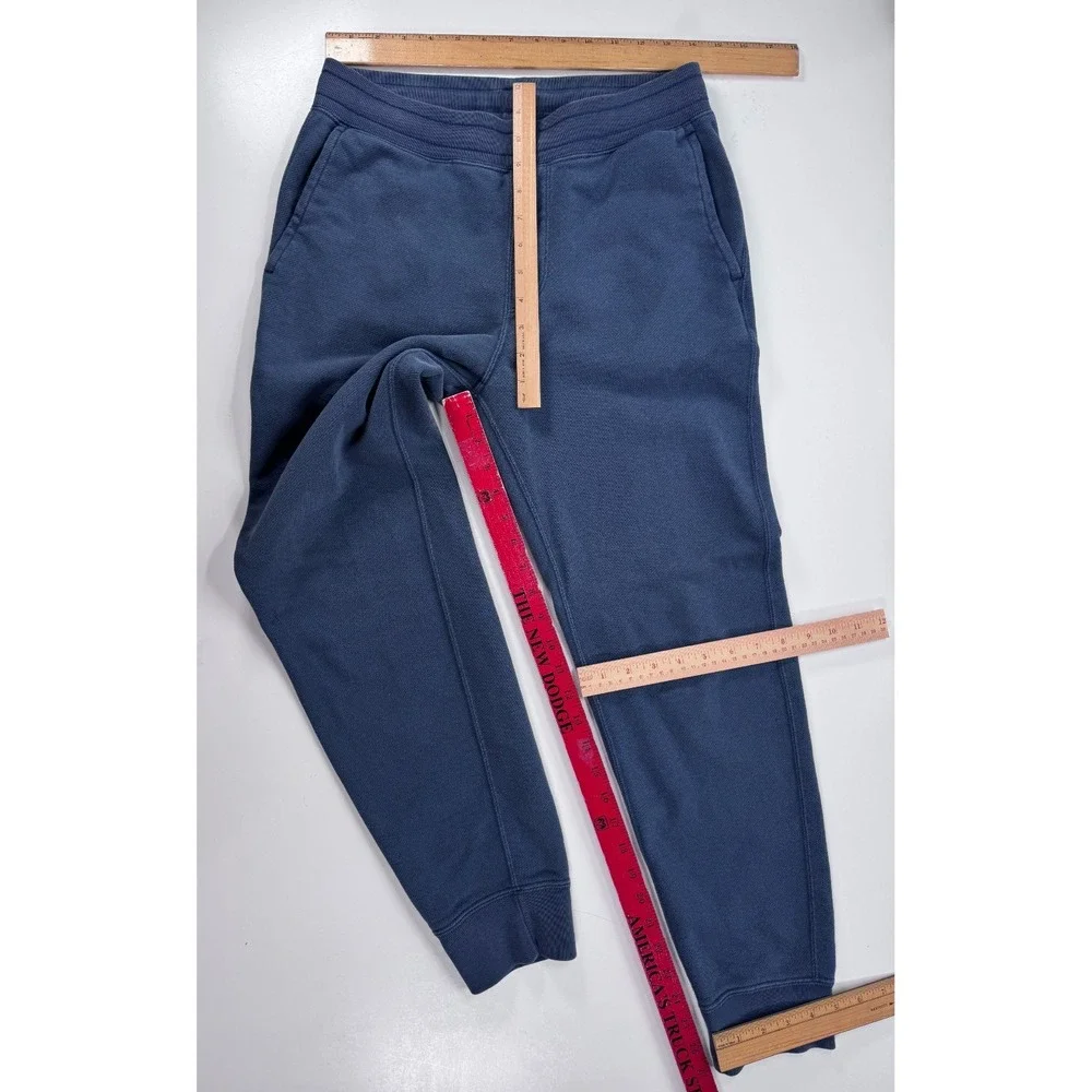 UNIQLO Cotton Polyester Knit Jogger Sweatpants Mens Small Blue